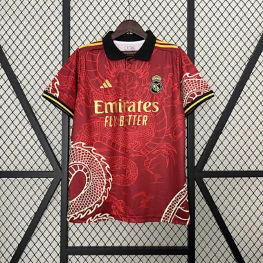 24-25 Real Madrid red dragon training shirt