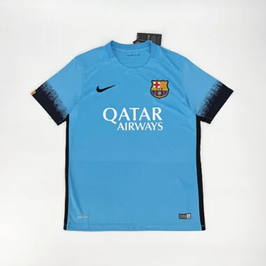 15-16 Barcelona third away blue retro jersey