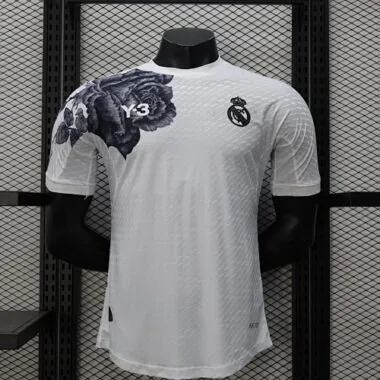 Camiseta del Real Madrid Y3, versión jugador, color blanco, tallas 24-25