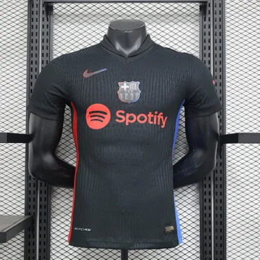 Camiseta de la versión para jugadores negros del Barcelona (visitante), temporada 2024-2025