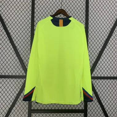 05-06 Barcelona uitwedstrijd retro-shirt met lange mouwen