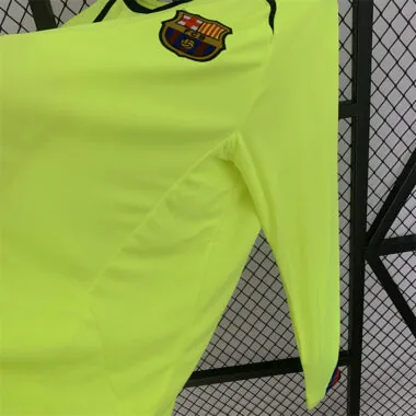 05-06 Barcelona uitwedstrijd retro-shirt met lange mouwen