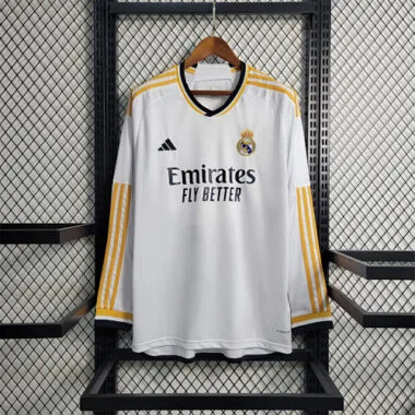 23-24 Real Madrid home Long Sleeve Size S-XXL