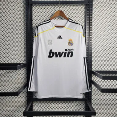 Maglia da casa del Real Madrid 09-10 a maniche lunghe