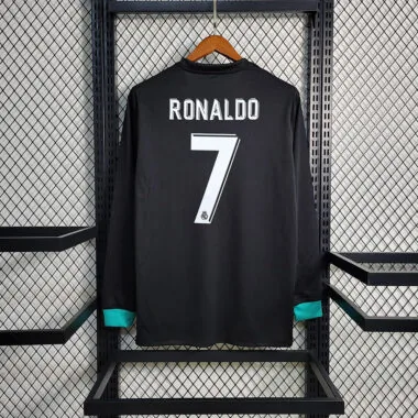 17-18 Real Madrid uitwedstrijdshirt met lange mouwen