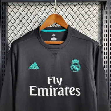 17-18 Real Madrid uitwedstrijdshirt met lange mouwen