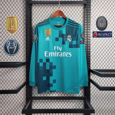 17-18 Real Madrid, terza maglia da trasferta a maniche lunghe