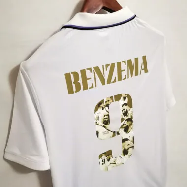 22-23 Real Madrid 9#BENZEMA Golden commemorative number