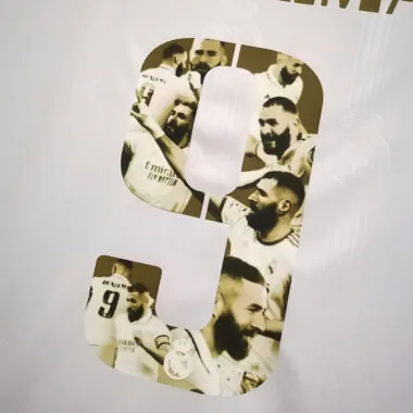 22-23 Real Madrid 9#BENZEMA Golden commemorative number