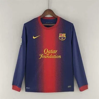 Maglia da casa a maniche lunghe del Barcellona 12-13