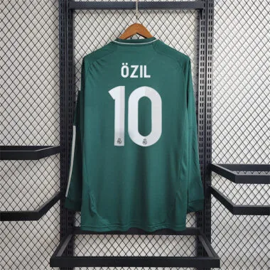 12-13 Camisola verde de manga comprida do Real Madrid (terceiro equipamento)