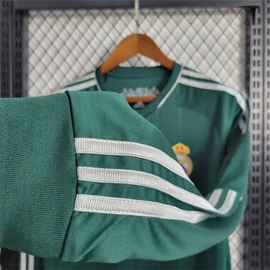 12-13 Camisola verde de manga comprida do Real Madrid (terceiro equipamento)