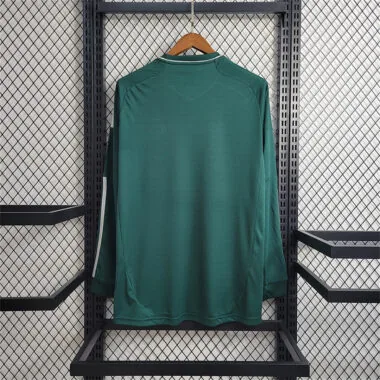 12-13 Camisola verde de manga comprida do Real Madrid (terceiro equipamento)