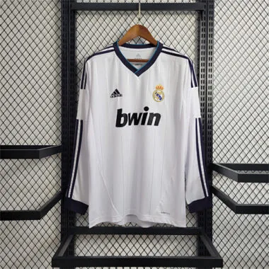 12-13 Camisola de manga comprida do Real Madrid para jogos em casa