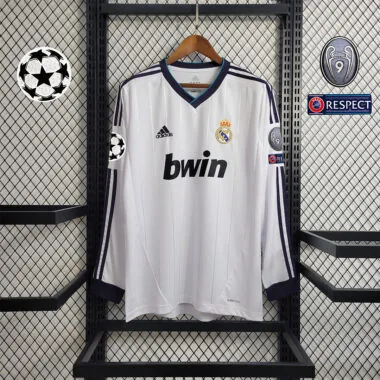 Maglia da casa a maniche lunghe del Real Madrid 12-13