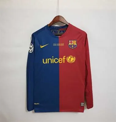 Camisa de manga comprida do Barcelona (jogo em casa) 08-09