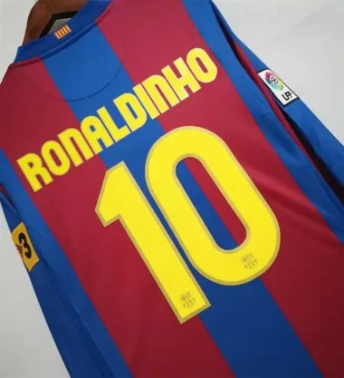 07-08 Barcelona home long sleeves