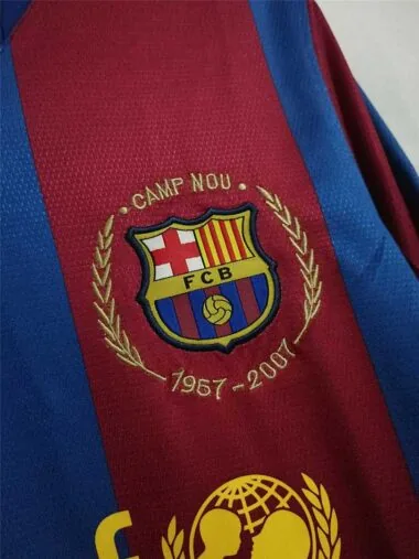 07-08 Barcelona home long sleeves