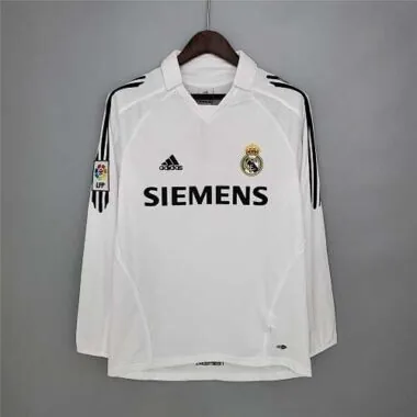 Camisola de manga comprida do Real Madrid para jogos em casa, 05-06