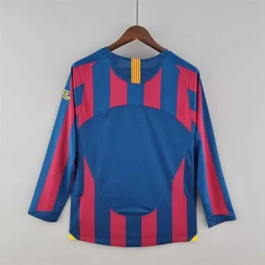 05-06 Camisola de manga comprida do Barcelona (jogo em casa)