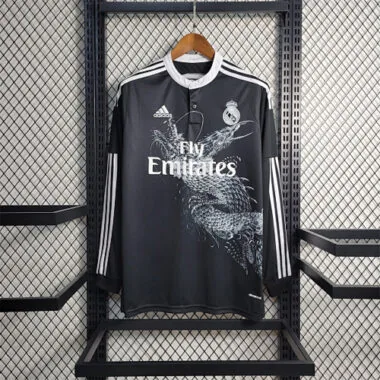 14-15 Camisola de manga comprida do Real Madrid (terceira camisola de deslocamento)