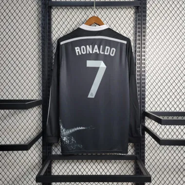 14-15 Camisola de manga comprida do Real Madrid (terceira camisola de deslocamento)