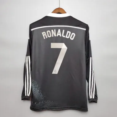 14-15 Camisola de manga comprida do Real Madrid (terceira camisola de deslocamento)