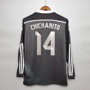 14-15 Camisola de manga comprida do Real Madrid (terceira camisola de deslocamento)