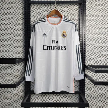 13-14 Camisolas de manga comprida do Real Madrid para jogos em casa