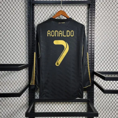 11-12 Real Madrid away black long sleeve