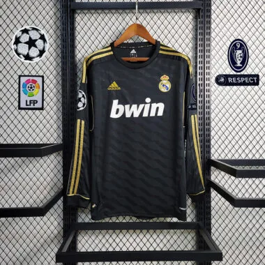 11-12 Real Madrid away black long sleeve