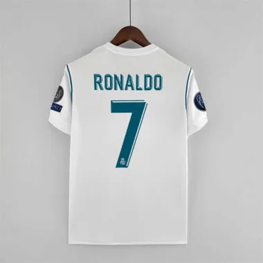 17-18 Real Madrid home white retro jersey