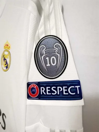 Maillot domicile blanc à manches longues du Real Madrid 15-16