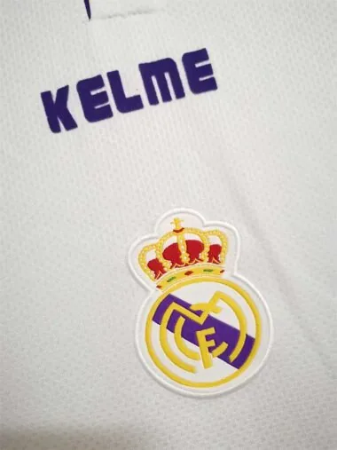 97-98 Real Madrid home champions league white champions