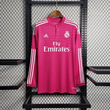 Camisa de manga comprida do Real Madrid para jogos fora de casa 14-15