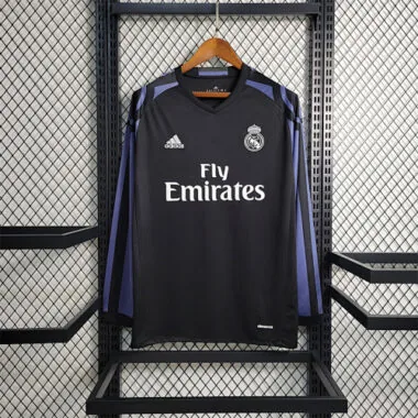 Camisa de manga comprida do Real Madrid para jogos fora de casa, 16-17