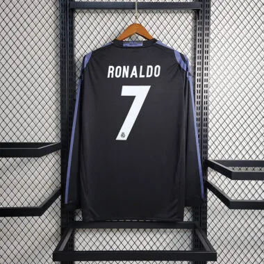 Camisa de manga comprida do Real Madrid para jogos fora de casa, 16-17