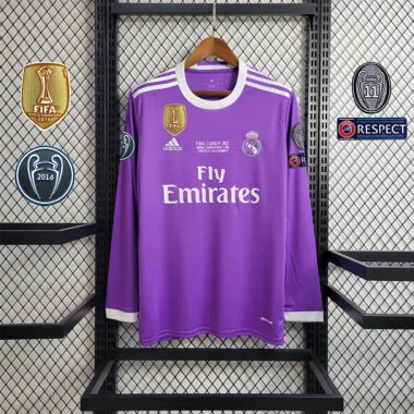16-17 Real Madrid away purple long sleeve