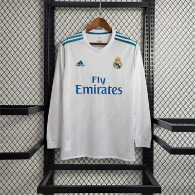 Camisa de manga comprida do Real Madrid para jogos em casa, 17-18