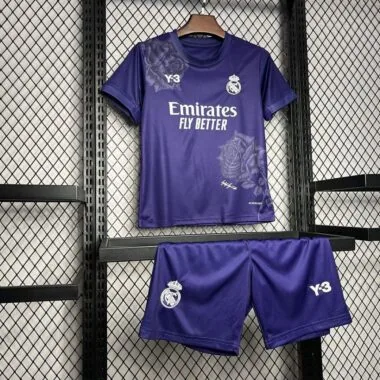 24-25 Real Madrid Y3 Rose Special Edition Paars Kindertenue