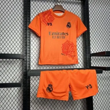 24-25 Real Madrid Y3 Rose Special Edition oranje kinderenkelset
