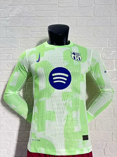 Camiseta de manga larga de la tercera equipación de Barcelona para jugador (patrocinador principal), 24-25