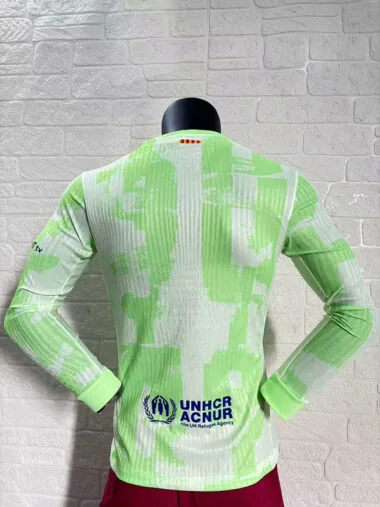 24-25 Barcelona Third away player version long sleeve jersey(Big Sponsor)