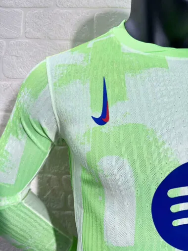 24-25 Barcelona Third away player version long sleeve jersey(Big Sponsor)