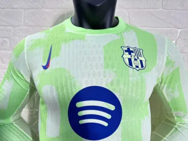 24-25 Barcelona Third away player version long sleeve jersey(Big Sponsor)