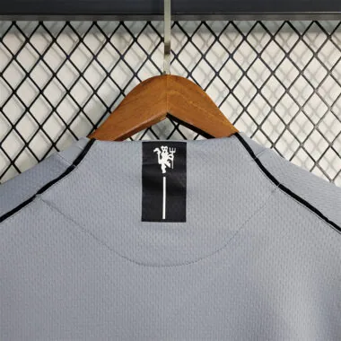 Camiseta de portero gris del Manchester United de la temporada 07-08, de manga larga