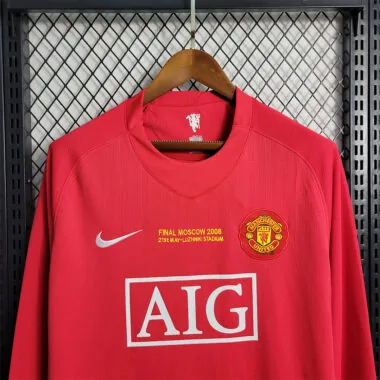 07-08 Manchester United Champions League version home Long Sleeve