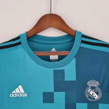 1718 Camisola de manga comprida do Real Madrid (terceira camisola de jogo fora)