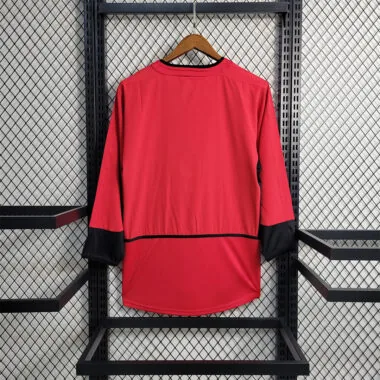 02-04 Camisola de manga comprida do Manchester United para jogar em casa