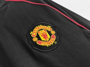Camiseta de manga larga del Manchester United para partidos fuera de casa, temporada 07-08